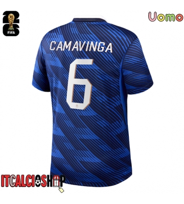 Francia Eduardo Camavinga #6 Prima Maglia Mondiali 2026 Manica Corta
